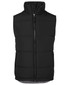 JB's Advanced puffer vest black urban fit custom embroidered workwear Australia front view
