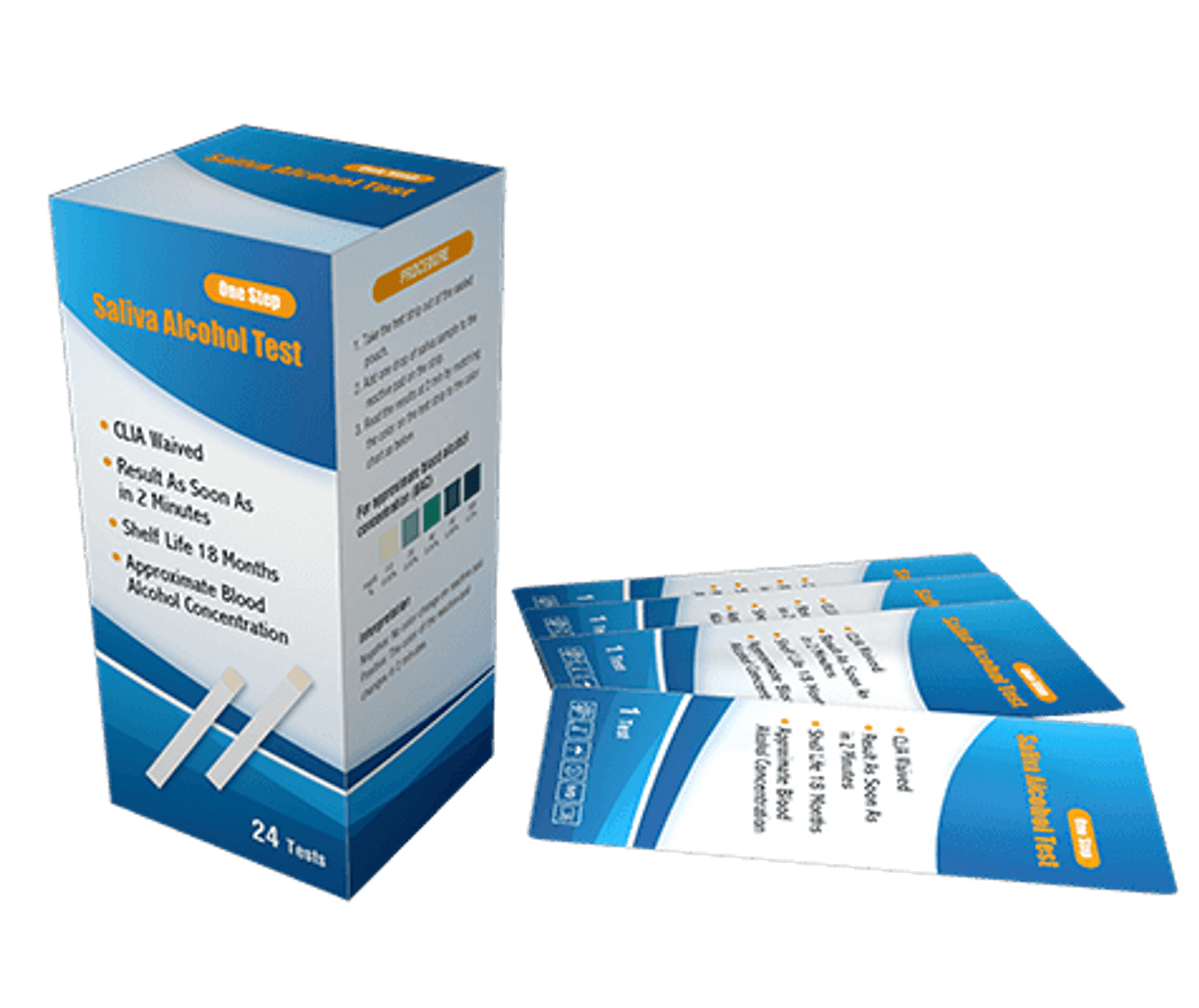 INVBIO [10 Pack] Home Alcohol Saliva Test Strips Kit, Alcohol