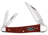 CASE 12276 DARK RED BUR MICARTA SEAHORSE WHITTLER