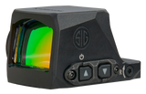 Sig Sauer Electro-Optics SORX1480 Romeo-X Enclosed Compact Black 1x24mm 3MOA Green Dot Reticle RX Footprint Mount