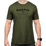 Magpul MAG1112-317  Go Bang Parts Olive Drab Heather Cotton/Polyester Short Sleeve XL