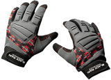 Black Rain Ordnance TACTGLOVEGRY/BLK/RD Tactical Gloves  Black/Gray/Red Small Velcro