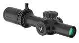 Swampfox Optics THK16241RB Tomahawk II  Black 1-6x24mm 30mm Tube BDC Red Reticle