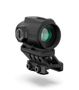Swampfox Optics RMPS120RB Raider Micro Prism Black 1x 20mm Tube 6 MOA Green Dot Reticle Red Laser