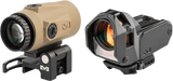 Meprolight USA 56225080 M22 Triangle w/MMX4 Magnifier Coyote Tan Black 4x24mm, Picatinny Rail Mount