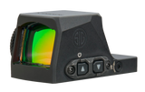 Sig Sauer Electro-Optics SORX1370 Romeo-X Enclosed Pro Black 1x24mm Illuminated Green Circle w/Dot Reticle RX Footprint Mount