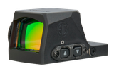 Sig Sauer Electro-Optics SORX1370 Romeo-X Enclosed Pro Black 1x24mm Illuminated Green Circle w/Dot Reticle RX Footprint Mount