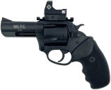 Charter Arms 13535 Mag Pug  Large 357 Mag 5 Shot, 3" Black Passivate Steel Barrel & Cylinder, Black Passivate Steel w/Picatinny Rail Frame. Black Combat Rubber Grip, Includes Micro Optic