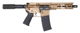 Diamondback DB1912K061 DB15 AR Pistol Carbine Length 5.56x45mm NATO 30+1 7" Heavy Barrel w/A2 Flash Hider, 6" M-Lok Handguard, Flat Dark Earth Buffer Tube Foam Pad Stock, Magpul MOE Grip