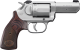 Kimber Mfg, Inc 3400016 K6S  DA/SA 357 Mag 6 Shot 3" Brushed Stainless Steel Barrel & Cylinder, Brushed Stainless Steel Frame, Diamond Checkering Grip, Exposed Hammer