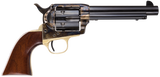 Taylors & Company 550847 Ranch Hand Uberti 45 Colt (Long Colt) 6 Shot 5.50" Blued Round Barrel, Cylinder, Color Case Hardened Steel Frame, Walnut Navy Style Grip, Exposed Hammer