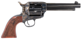 Taylors & Company 550811 Smoke Wagon  357 Mag Caliber with 5.50" Blued Finish Barrel, 6rd Capacity Blued Finish Cylinder, Color Case Hardened Finish Steel Frame & Checkered Walnut Grip