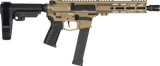 CMMG 10A570FCT Banshee MK10 10mm Auto 15+1 8" Black Nitride Threaded Barrel, M-LOK Handguards, Coyote Tan Cerakote Aluminum Picatinny Rail Receiver, Black CMMG Zeroed Grips, Glock Compatible