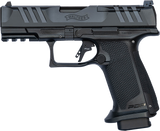 Walther Arms 4796040 PDP F-Series Pro 9mm Luger 18+1 4" Black Steel Barrel, Black Serrated/Optic Ready Steel Slide, Black Polymer Frame w/Picatinny Rail, Medium Backstrap Grip