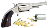 North American Arms 1860250C 1860 Sheriff 22 LR/22 WMR 5 Shot 2.50" Stainless Steel Barrel, Frame & Cylinder, Rosewood Boot Grip, Exposed Hammer
