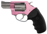 Charter Arms 93830 Undercover Southpaw 38 Special, 5 Shot 2" Matte Stainless Steel Barrel & Cylinder, Pink Aluminum Frame w/Black Finger Grooved Rubber Grip, Exposed Hammer