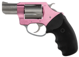 Charter Arms 93830 Undercover Southpaw 38 Special, 5 Shot 2" Matte Stainless Steel Barrel & Cylinder, Pink Aluminum Frame w/Black Finger Grooved Rubber Grip, Exposed Hammer