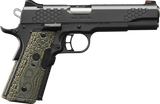 Kimber Mfg, Inc 3000358 KHX Custom 45 ACP 8+1 5" Stainless Match Grade Barrel, KimPro II Gray Serrated Stainless Steel Slide, Kimpro II Gray Stainless Steel Frame w/Beavertail, G10 MagGrip w/Red Laser