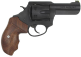 Charter Arms 63526 Professional  357 Mag 6 Shot 3" Black Nitride Steel Barrel & Cylinder, Black Nitride Stainless Steel Frame, Black Finger Grooved Rubber Grip, Exposed Hammer