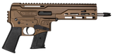 Diamondback DB1614L071 DBX  5.7x28mm 20+1 8" Stainless Threaded Barrel, M-LOK Handguard, Midnight Bronze Cerakote Aluminum Picatinny Rail Receiver, Black Magpul K Grip