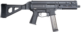 Grand Power 197892004848 SP10A3 Stribog 10mm Auto 20+1 8" Black Threaded Barrel, Black Aluminum Picatinny Rail Receiver, Black Polymer SB Tactical Brace, Black Polymer Grip, Thread Protector