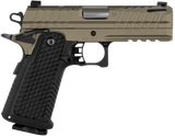Live Free Armory LFAPF712086 Apollo 11  9mm 17+1 4.15" 416 Stainless Steel Slide Elite Flat Dark Earth Cerakote Black Polymer Grip