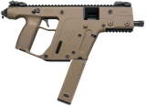 Kriss USA KV90PFD20 Vector SDP G2 9mm Luger 40+1 5.50" Black Nitride Threaded Barrel, Flat Dark Earth Picatinny Rail Top & Bottom, QD Sling Swivel