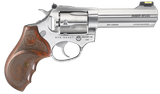 Ruger 5782 SP101 Match Champion 357 Mag  4.20" Barrel 5rd Triple-Locking Cylinder, Gloss Stainless Steel, Altamont Stippled/Checkered   Hardwood Grip, Transfer Bar Safety