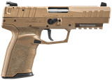 FN 66101277 Five-seveN MRD 5.7x28mm 10+1 4.80" Black Steel Barrel, Flat Dark Earth Optic Cut/Serrated Steel Slide & Polymer Frame w/Picatinny Rail, FDE Textured Polymer Grip, Ambidextrous