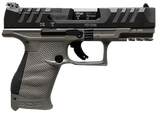 Walther Arms 2858436 PDP  Compact Frame 9mm Luger 15+1 4" Black Steel Barrel, Black Optic Ready/Serrated Steel Slide, Gray Polymer Frame w/Picatinny Rail, Textured Polymer Grip, Ambidextrous