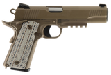 Colt Mfg O1070M45 M45AI Marine 1911 45 ACP 7+1 5" Stainless National Match Barrel, Brown Decobond Serrated Stainless Steel Slide & Frame w/Picatinny Rail, Desert Tan G10 Grip, Ambidextrous