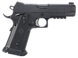 Girsan 395050 Witness2311  45 ACP 11+1 4.25" Black Steel Barrel, Black Serrated Steel Slide, Black Polymer Frame w/Beavertail & Picatinny Rail, Black Checkered Polymer Grip, Ambidextrous