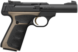 Browning 051603490 Buck Mark Micro Bull 22 LR 10+1 4" Matte Blued  Bull Barrel, Matte Black Serrated Slide, Matte Black Aluminum Frame, UFX Overmolded Grip