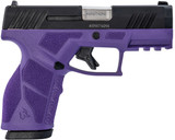 Taurus 1-GX2931DP GX2  9mm 13+1 3.37" Matte Stainless Steel Barrel, Matte Black Serrated Stainless Steel Slide, Dark Purple Polymer Frame w/Picatinny Rail, Polymer Grip