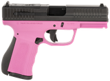 FMK FMKG49PK G3  9mm Luger 14+1 4" Stainless Steel Barrel, Black Optic Cut/Serrated Carbon Steel Slide, Pink Polymer Frame w/Picatinny Rail, Black Backstrap Grip