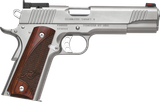 Kimber Mfg, Inc 3200325 Stainless II Target Full Size Frame 45 ACP 7+1 5" Stainless Match Grade Barrel, Satin Silver Serrated Stainless Steel Slide & Frame w/Beavertail, Rosewood Grip