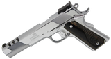 Iver Johnson Arms EAGLEXLC10 1911 Eagle XLC  10mm 6" 8+1 High Polished Bright Chrome Ported Long Slide Diamondwood Walnut w/Logo Grip Adjustable Sight