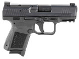 Canik HG5643N TP9 Elite Subcompact 9mm Luger 15+1/12+1, 3.60" Black Nitride Match Grade Barrel, Optic Ready/Serrated Steel Slide, Polymer Frame w/Picatinny Rail & Interchangeable Backstrap Grip