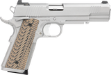 Dan Wesson 01802 Specialist  45 ACP 8+1 5" Stainless Steel Barrel, Bead Blasted Serrated Stainless Steel Slide, Frame w/Beavertail & Picatinny Rail, Black/Brown G10 Grip, Ambidextrous