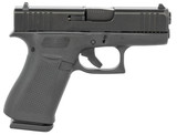 Glock UX4350201 G43X  Sub-Compact 9mm Luger 10+1 3.41" Black GMB Barrel, Black nDLC Serrated Steel Slide, Black Polymer Frame w/Beavertail, Ambidextrous, USA Made