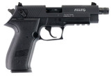 GSG GERG2210TFF FireFly  22 LR 10+1 4.90" Black Steel/Threaded Barrel, Serrated Slide, Zinc Alloy w/Accessory Rail Frame, Black Polymer Grip