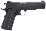 Girsan 392061 MC1911 S Untouchable Full Size Frame 9mm Luger 9+1 5" Black Steel Barrel, Black Serrated Steel Slide & Frame w/Beavertail & Picatinny Rail, Black Polymer Grip