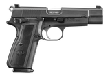 FN 66101115 High Power  9mm Luger 10+1 4.70" Black Target Crown Steel Barrel, Black PVD Serrated Steel Slide & Steel Frame w/Beavertail, Black Polymer Grip, Ambidextrous