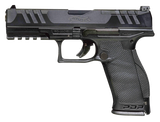 Walther Arms 2858134 PDP Optic Ready 9mm Luger Caliber with 5" Barrel, 10+1 Capacity, Black Finish Picatinny Rail Frame, Serrated/Optic Cut Black Steel Slide & Performance Duty Textured Polymer Grip