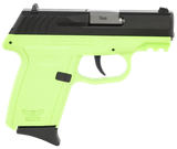 SCCY CPX-2CBLGG3          9MM 3.1  10R NS BLK/LIME