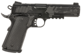 Girsan 391158 MC1911 S Influencer Full Size 10mm Auto 9+1 5" Black Steel Barrel, Black Camo Optic Ready/Serrated Steel Slide & Frame w/Picatinny Rail & Beavertail, Black Polymer Grip