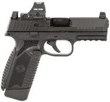 FN 66101916 545 MRD w/Optic Full Size 45 ACP 15+1 4.10" Black Target Crown Steel Barrel, Black PVD Optic Cut/Serrated Steel Slide & Polymer Frame w/Picatinny Rail, Holosun 407C Red Dot, Ambidextrous