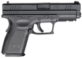 Springfield Armory XD9645 XD *CA Compliant Compact Frame 45 ACP 10+1, 4" Black Melonite Steel Barrel, Black Melonite Serrated Steel Slide, Black Polymer Frame w/Picatinny Rail