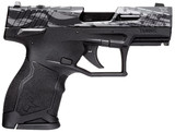 Taurus 1TX22131US5 TX22C T.O.R.O. Compact Frame 22 LR 13+1 3.60" Matte Black Threaded Barrel, Engraved Distressed USA Flag Optic Ready/Serrated Slide, Black Polymer Frame