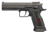 Tanfoglio TFLIMPROP9 Limited Custom  9mm Luger 19+1 4.76" Stainless Steel Barrel, Black Serrated Steel Slide, Black Polymer Frame w/Beavertail, Textured Grip